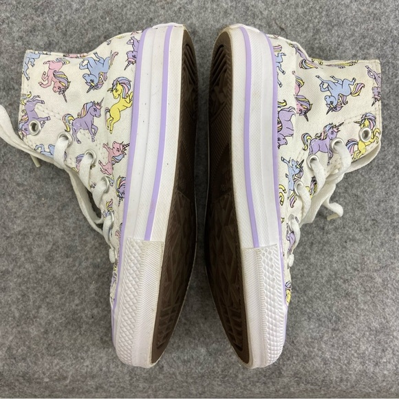Converse Chuck Taylor All Star High Tops Unicorns Child Size 11 - Picture 8 of 12